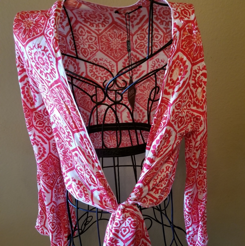 Bell sleeve boho  crop top